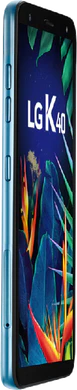 LG K40 blå front vänster sida 2
