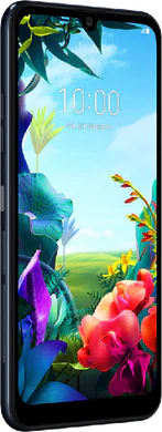 LG K40S nero copertina frontale lato sinistro