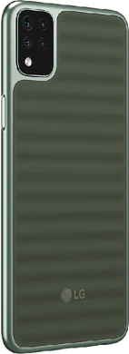 LG K42 groen achterkant rechterzijkant