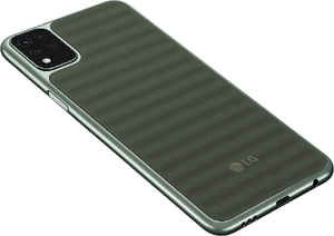 LG K42 groen achterkant rechterzijkant onderkant