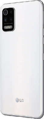 LG K52 hvid bagside venstre side