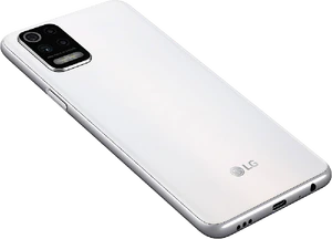 LG K52 hvid bagside højre side bund