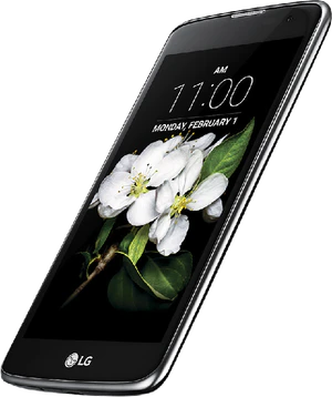 LG K7 noir couverture en bas aslant