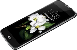 LG K7 noir à droite aslant