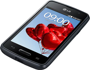 LG l5 black right side bottom tilted ed