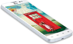 LG L80 Dual bianco copertina frontale aslant 2