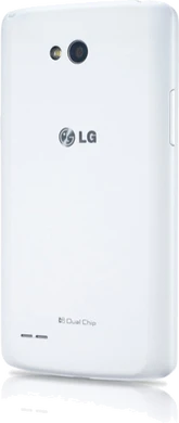 LG L80 Dual bianco indietro aslant