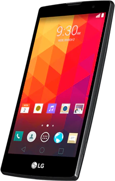 LG Magna Dual titanic sølv front højre side skæv 2