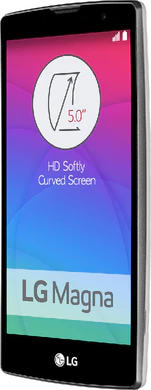 LG Magna hvid front højre side skæv