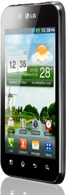 LG Optimus Black tilted ed