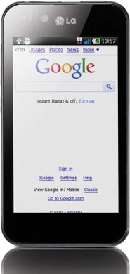 LG Optimus Black front