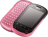 LG Optimus Chat abierto pink