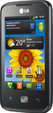 LG Optimus Hub E510 aslant