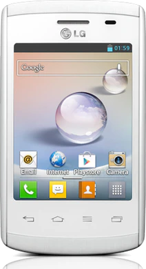 LG Optimus L1 II weiß Vorderseite