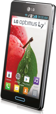 LG Optimus L7 II P710 black front right side tilted ed 2