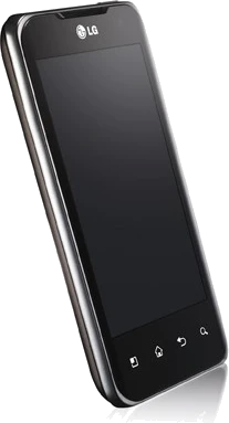 LG P990 Optimus speed 2x voorkant angke 2