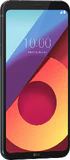 LG Q6 Alpha svart front vänster sida
