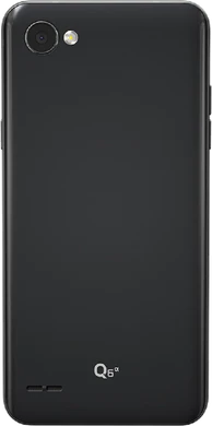 LG Q6 Alpha svart tillbaka