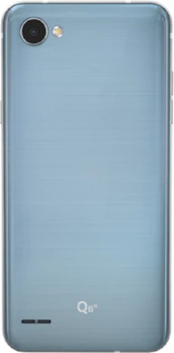 LG Q6 Alpha blå tillbaka