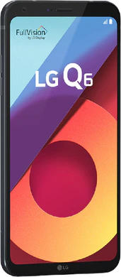 LG Q6 nero copertina frontale lato sinistro