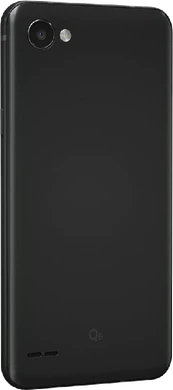 LG Q6 nero indietro lato destro