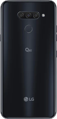 LG Q60 svart tillbaka