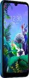 LG Q60 blå front vänster sida