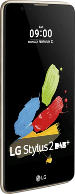 LG Stylus 2 brun couverture côté gauche