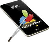 LG Stylus 2 brun couverture côté gauche en bas pen