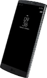 LG V10 zwart voorkant rechterzijkant