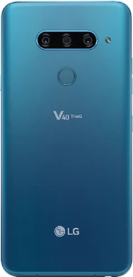 LG V40 ThinQ blauw achterkant