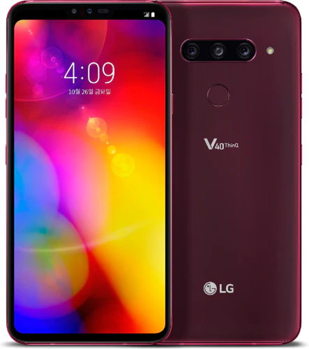 LG V40 ThinQ overview red