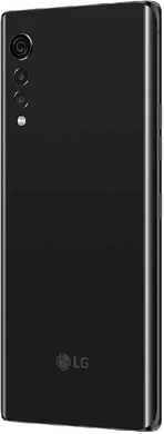 LG Velvet 4G schwarz Rückseite linke Seite