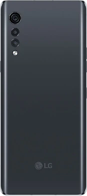 LG Velvet grijs achterkant