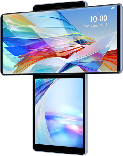 LG Wing front højre side Åbnet