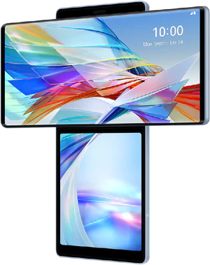 LG Wing front højre side Åbnet