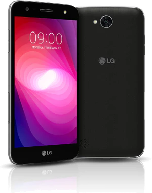 LG X power 2 voorkant achterkant zwart