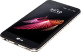 LG X screen negro tapa delantera abajo lado derecho
