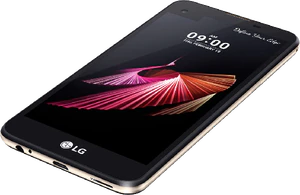 LG X screen negro tapa delantera abajo lado derecho