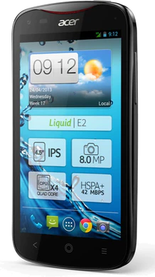 Liquid E2 carbon black front tilted ed