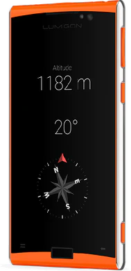 Lumigon T3 oranssi etupuolella oikea puoli