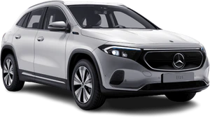 mercedes benz EQA 250 digital bianco copertina frontale lato sinistro