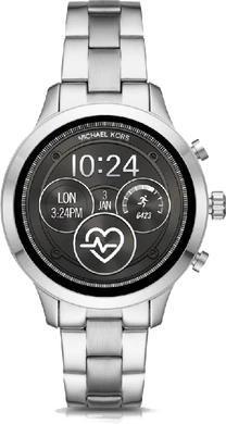 Michael Kors Access Runway zilver voorkant