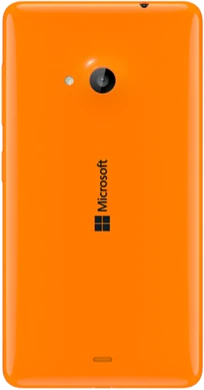 Microsoft Lumia 535 dualsim achterkant oranje