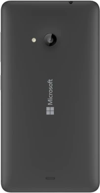 Microsoft Lumia 535 bag side dark grå