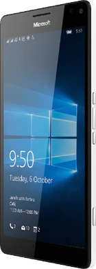 Microsoft Lumia 950 xl dualsim bianco copertina frontale lato destro