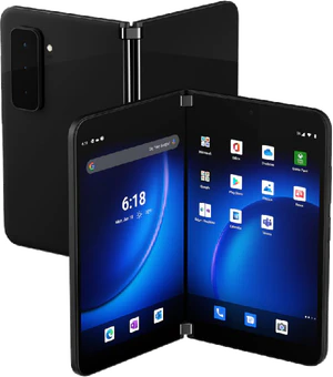 Microsoft Surface Duo 2 musta yleiskatsaus