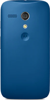 Moto G blauw achterkant