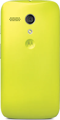 Moto G lemon lime achterkant