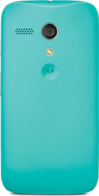 Moto G turquoise achterkant